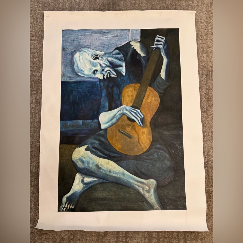 Picasso Replica Painting on Canvas - The Old Guitarist